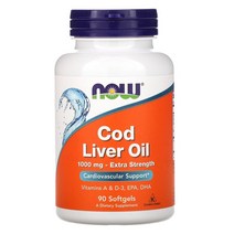 나우푸드 (나우 푸드) 대구 간유 엑스트라 스트렝스 1 000mg 90 소프트젤옵션확인필수, 1000 mg, 250 개