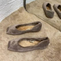 스퀘어 토 로퍼 플랫 슈즈 캐주얼 슬립온 구두 여성용 편안하고 부드러운 바닥 우아한 레이디 야외 싱글
