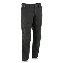 Milwaukee Leather MPM5591 듀퐁 섬유로 아라미드로 강화된 남성용 아머드 블랙 카고 청바지 - 36 405884, 40