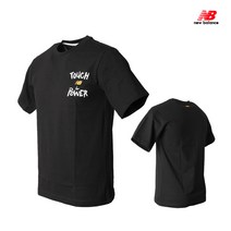 뉴발란스 UNI 반팔티 NBNECB2023-19 블랙 남여반팔티