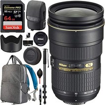 nikon af-s nikkor 24-70mm f2.8e ed vr 진동 감소 줌 렌즈(20052) nikon dslr 카메라용 자동 초점 포함 82mm 필터 키트 사진 배낭
