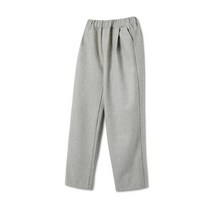 아노블리어 HEAVY WOOL BANDING SLACKS LIGHT GRAY]