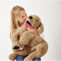 이케아 GOSIG GOLDEN 강아지 골든리트리버 봉제인형 소, 옐로, 70cm