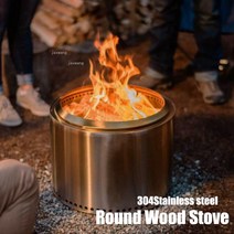 드럼통화로 드럼통 소각로 숯통 연통 우드 스토브 야외 캠핑 낚시 라운드 화덕 스테인레스 스틸 여행 모