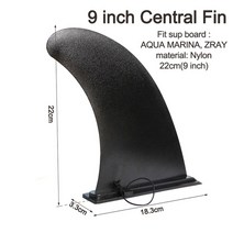 스탠드업 패들 숏 보드 Surf water wave fin sup여름 보드 클립, 9인치 센터 엔드