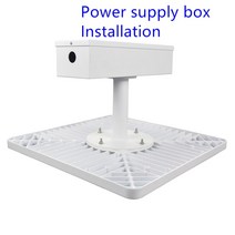 방수 캐노피 조명 60w80w100w150w 뒷마당 차고 주유소 램프 표면 장착 오목한 상업용 천장 램프, 80W, Warm White 3000k, Power Supply Box