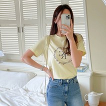 악녀일기 악녀일기 리치 레터링 반팔 티