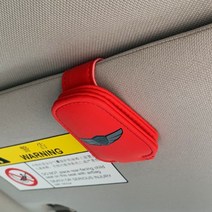 자동차 선바이저 선글라스 클립 차량용 거치대 케이스, 제네시스 레드