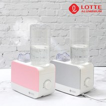 미니가습기 초음파식 400ML 자동꺼짐 롯데알미늄 건조한 겨울, 상세페이지 참조, 실버