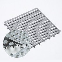 온엘 미끄럼방지 조립식 욕실매트 화장실 건식 바닥 발판 깔판 물빠짐 깔개 목욕탕, 화이트