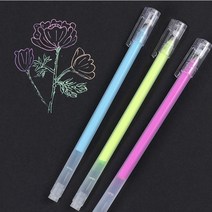 컬러 젤리펜 하이라이트 젤리롤펜 공시생 필기구 귀여운볼펜, 오렌지(e)