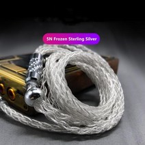 FENGRU DuYou 5N 프로즌 스털링 실버 8 가닥 im70 ie80s 0.78 ie40pro MMCX 이어폰 업그레이드 케이블 문드롭 타임리스 S12, 01 3.5mm Plug, 02 2Pin 0.78 Series