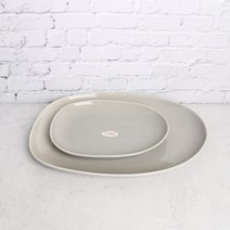CRAART 크레아트 유광 그레이 오벌 플레이트 2size, 2호(A2397-S46-125)