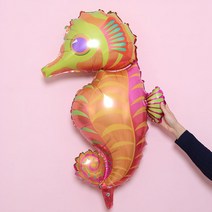 [예쁨주의지호] 스펀지 풍선 모음 / 바다풍선 / 물고기풍선 / 상어풍선 / 문어풍선 / 불가사리, SE_바다풍선_ 엄마 해마