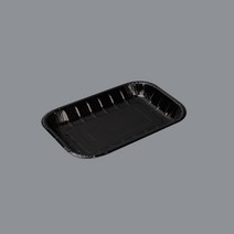 펄프 친환경 일회용그릇 600개 BOX 몰드 트레이 18호 - 블랙