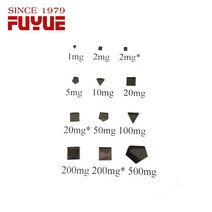 무게추 분동 무게측정 실험용전자저울 Fuyue e2 정품 스테인레스 스틸 표준 저울 교정 무게 단일 1mg-500mg 전자 저울 실험실 말했다, 200mg 플라스틱 상자