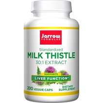 자로우 포뮬러스 밀크시슬 150 mg 200 정 베지캡슐Jarrow Formulas Milk Thistle