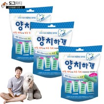양치하개 덴탈케어 스케일링 유산균 14p 24p 강아지 양치 덴탈껌, 3개, 유산균 14p (210g)