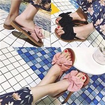오노마 ONM 리본매듭쪼리슬리퍼 샌들 여름슬리퍼 통굽 수영장 (8176448)