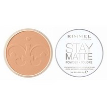 Rimmel London Stay Matte 롱래스팅 프레스드 파우더 투명 [001] 13.9g(0.49온스) (1팩) (포장은 다를 수 있음), 0.49 Ounce (Pack of 1), Creamy Natural