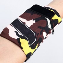 러닝용 손목 가방 휴대폰 홀더 지갑 보관 다기능 지퍼 발목 랩 스포츠 밴드 스웨트밴드, [01] large, [01] A