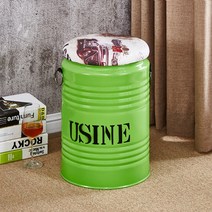 스툴 철제 인테리어 명원통 깡통 의자 드럼통 포차 풋, AH 47X33