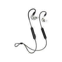 MEE audio M6 PRO 뮤지션의 인이어 모니터 유선 + 무선 콤보 팩: 스테레오 오디오 케이블 및 Bluetooth 오디오 어댑터(투명) 포함(CMB-M6PROBT-CL), 01.인이어 모니터 + 블루투스 어댑터_클리어 + 블랙, Clear + Black Adapter