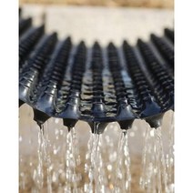 드레인보드 벽체배수판 벽배수판 지하배수판 테라스 녹색 저장 및 배수 보드 도랑 바닥 매트 소수성 지붕 심기, 05/폭 1미터의 저장 및 배수판 + 지오텍스타일 각