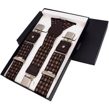 남자 멜빵 정품 가죽 자카드 직조 남자 교정기 6 클립 탄성 멜빵 성인 품질 교정기