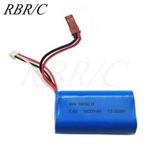 RBR/C X6 채널 제어 ESC 수신기 WPL c44에 적합 C14 MN D90 Q64 다양한 RC 자동차 수정 DIY 부품, 11 1800mAh JST battery