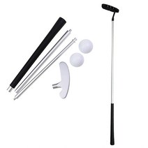 휴대용 수납 편하게 골프퍼터 초보자 연습용퍼터 오른손 골프용품 골프채, 오른손용(은색)