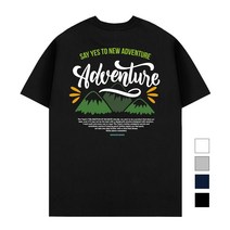 더팀 마운틴어드벤처 남여공용 빅사이즈 S~4XL 20수 반팔 프린트 티셔츠 (4컬러)