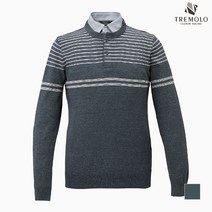 인디안 TREMOLO 남방 에리 레이어드형 니트__TRNBPVSC426