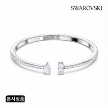 [스와로브스키] [/본사정품] Attract 화이트 로듐 뱅글 M 5556912