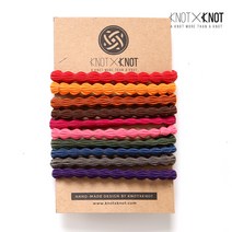 KNOTXKNOT 웨이브 스트롱 심리스 헤어밴드 10개셋트