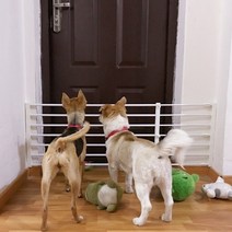 고양이네트망 고양이 방묘문 방충망 방범창 펫도어 개 전용 울타리 개 유물 도어, 흰색 높이 42cm(틈새 5cm) 개폐식, 너비 95-160cm(도어 열림 시)
