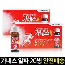 광동제약 가네스 알파 100ml x20병 안전포장 드링크제, 20병