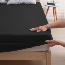 장착 시트 방수 매트리스 커버 다채로운 침대 통기성 깊은 포켓 30CM 1 PC cobertores 드 카마, Black, 90x200x30CM_CHINA