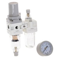 오일 스키머 분리기 공기 압축기 필터 레귤레이터 공압 물 AC201002 SMC 유형 2 피스 01MPa 150PSI, WHITE-AC2010, WHITEAC2010