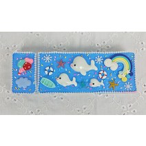 신기한필통 특이한 중학생 인형 필통 diy 수제 캐릭터 크림 문구함 귀여운 크리에이티브 장난감, 01 돌고래