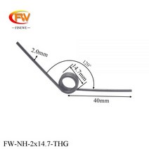 용수철 스프링 FIE 스테인레스 스틸 비틀림 커스텀 2.0mm206358, Stainless, 2pcs, 1개