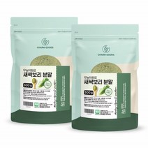 국내산 새싹 보리 새싹 분말 가루 100% 노지재배 무농약 무첨가 칼슘 철분 등 다양한영양 500g 2팩, 2개