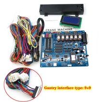 인형뽑기기계 장난감 오락실게임기W3 크레인 클로 게임 PCB 보드 아케이드 DIY 자동 판매기 마더 LCD 디스, 01 파란