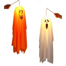 Hyades 할로윈 장식 유령 LED 조명 천장걸이장식, 1개, 옐로우 유령