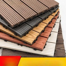 베란다 데크 타일 조립식 바닥 발판 우드 테라스 야외, 공압출 블루, 1개