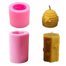 3d 꿀벌 벌집 양초 실리콘 케이크 퐁당 베이크웨어 수제 밀랍 비누 크레용 왁스 몰드, 1