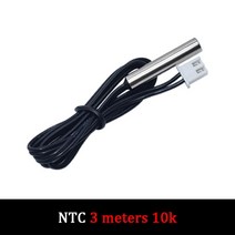 NTC 서미스터 정확도 온도 센서 W1209 0.5m 1/2/3m 방수 10K 1% 3950 와이어 케이블 프로브 아두이노 W1401 용, 3M, 03 3M
