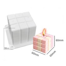 [캔들몰드] 빙산 모양 꽃 클러스터 양초 실리콘 몰드 유럽식 3D 몰드 캔들 향초만들기, 빅 큐브 몰드 1