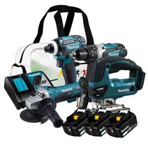 마끼다 DLX4029 18V 5.0Ah 충전콤보 DTD149 DHP458 DGA402 DJV180, 1개