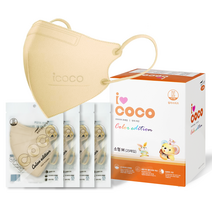 아이코코 컬러마스크 소형 M, 1개, 연베이지, 25개입